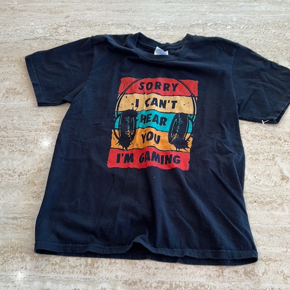 Port & Company I cant hear you I’m Gaming Gaming Video Games T-Shirt (kids S) - Picture 1 of 4